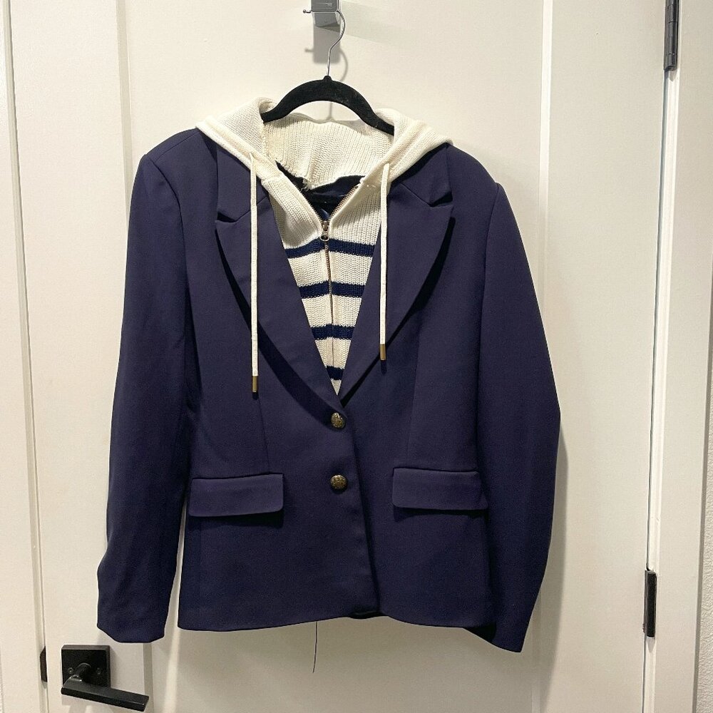 Blue Blazer with Dicky